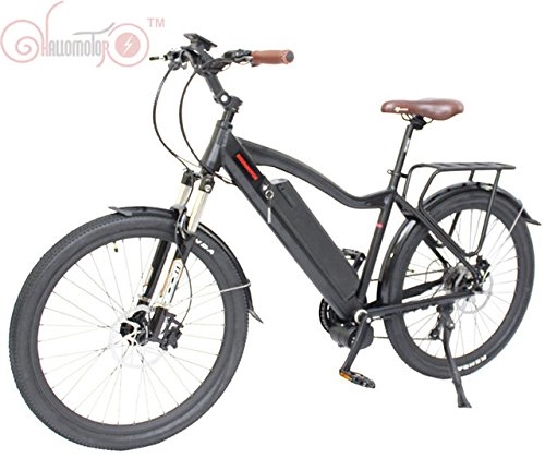 Elektrische Mountainbike : ConhisMotor 48V 350W 500W Torque Sensor Mid Drive Motor MTB Electric Bicycle + Ebike 48V 12.5AH Lithium Ion Battery
