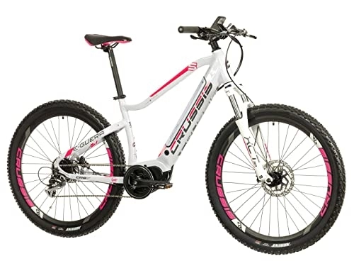 Elektrische Mountainbike : Crussis 27.5 Zoll E Bike Guera 5.7 Elektro MTB Fahrrad SRAM 468Wh Rh43cm White
