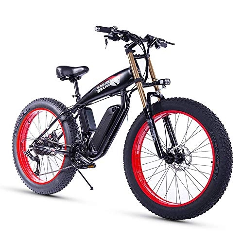 Elektrische Mountainbike : CXY-JOEL 26 Zoll Fat Tire 1000W 15Ah Schnee Elektro Fahrrad Strand Ebike Shimano 21-Gang-Hydraulik-Scheibenbremse