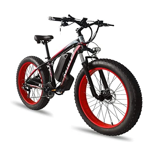 Elektrische Mountainbike : DFERTG E Bike，e-Bike，26-Zoll-Elektrofahrräder Für Erwachsene，elektrofahrräder，elektrofahrrad，ebike Mountainbike，e Bike Damen，e Bike Herren，Electric Bike，ebike(Color:rot)