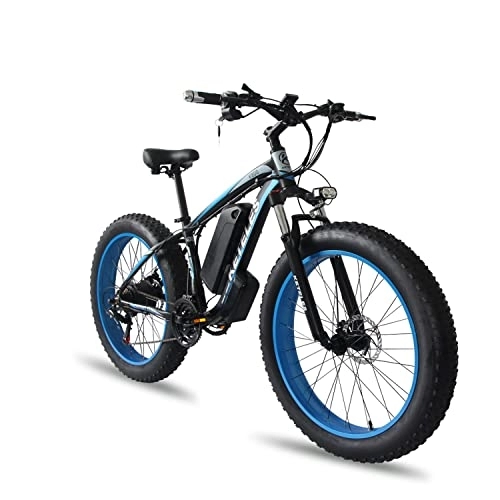 Elektrische Mountainbike : DFERTG E Bike，e-Bike，26-Zoll-Elektrofahrräder Für Erwachsene，elektrofahrräder，elektrofahrrad，ebike Mountainbike，e Bike Damen，e Herren，Electric Bike，ebike(Color:Blau), 26 inches
