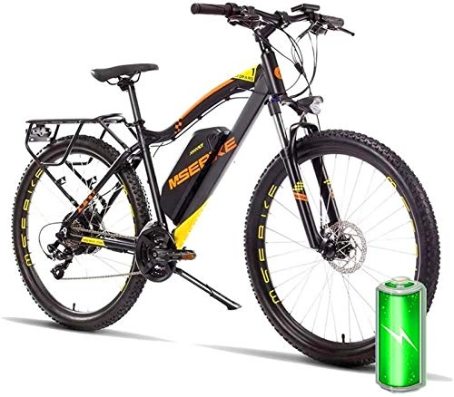 Elektrische Mountainbike : Electric Snow Bike, Electric Mountain Bike, 400W 26 '' Elektro-Fahrrad mit abnehmbarem 36V 8Ah / 13Ah Lithium-Ionen-Batterie for Erwachsene, 21 Gang-Schaltung Lithium Battery Beach Cruiser für Erwachs