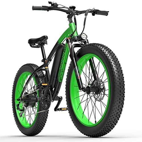 Elektrische Mountainbike : GOGOBEST Fat Tire Elektrofahrrad GF600, 13AH 26 Zoll Elektro-Mountainbike Dirt Ebike für Erwachsene Shimano 7-Gang 3 Fahrmodi