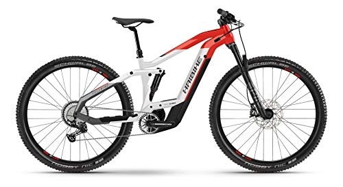 Elektrische Mountainbike : Haibike FullNine 9 Bosch Elektro Bike 2021 (L / 47cm, Cool Grey / Red)