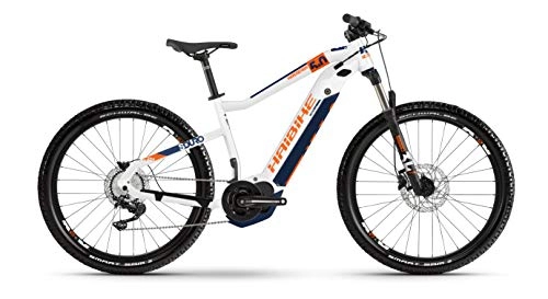 Elektrische Mountainbike : HAIBIKE SDURO HardSeven 5.0 Yamaha Elektro Bike 2020 (S / 40cm, Weiß / Orange / Blau)
