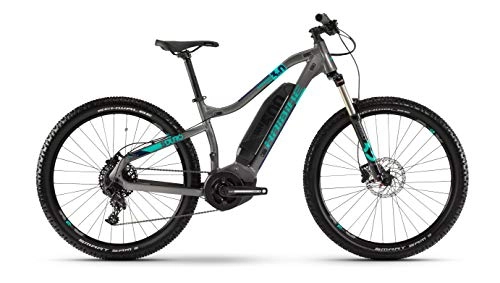 Elektrische Mountainbike : HAIBIKE SDURO HardSeven Life 3.0 Yamaha Elektro Bike 2020 (XL / 47cm, Titan / Türkis / Blau)