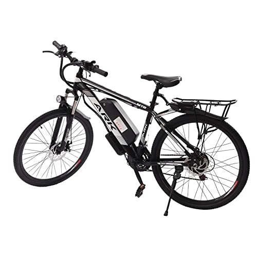 Elektrische Mountainbike : HaroldDol 26 Zoll E-Bike. 21-Gäng Elektrofahrrad Mountainbike, Pedelec mit Verstellbare Getriebe Abnehmbare Batteriebox 250W (Weiß)