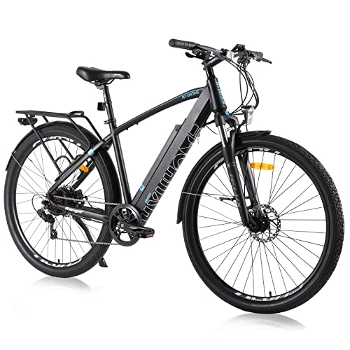 Elektrische Mountainbike : Hyuhome e Bike Herren 28 Zoll, 36V 12.5Ah Elektrofahrrad Erwachsene Herren Damen E-Mountainbike mit 250W Bafang Motor und Shimano 7 Gang Getriebe