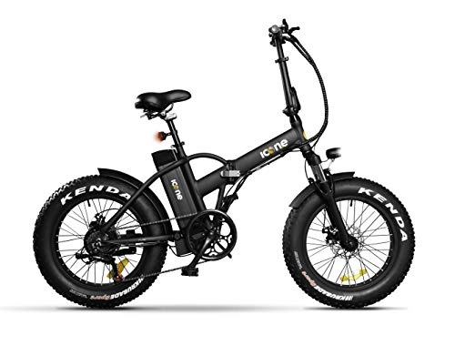 Elektrische Mountainbike : ICON.E Faltbares Elektrofahrrad Pure 250W Schwarz