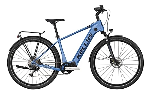 Elektrische Mountainbike : Kellys E-Carson 30 Shimano Steps Elektro Trekking Bike 2021 (28" Herren Diamant L / 50cm, Blau (Herren))