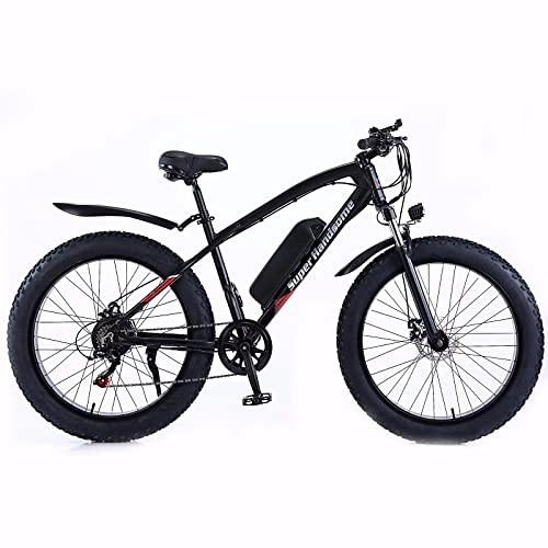 Elektrische Mountainbike : KXY Erwachsene Elektrische Fahrrad, Elektrisches Assist Mountainbike, 26-Zoll-Off-Road-Reifen, Abnehmbare Lithium-Batterie, 7-Gang-Übertragung
