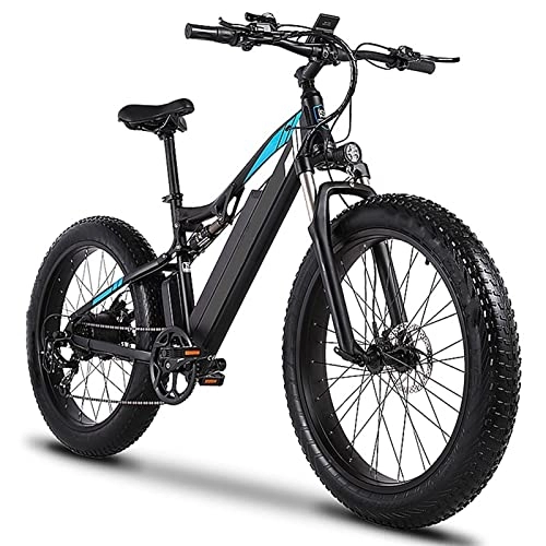 Elektrische Mountainbike : liu 100 0w 48V. Elektrisches Fahrrad for Erwachsene 28 Meilenph Mountainbike Schnee Fahrrad 26 Zoll Reifen ebike