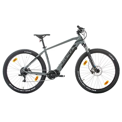 Elektrische Mountainbike : Multibrand Distribution SPR E-MTB Pulse E-Bike Elektrofahrrad Alu 29 Zoll, Mountainbike mit Zentralmotor-Motor 250W, Batterie 36V Akku (48 cm, Grau)