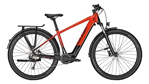 Elektrische Mountainbike : Raleigh Dundee 9 500Wh Bosch Elektro Trekking Bike 2022 (29" Herren Diamant XL / 52cm, Redorange / Magicblack Glossy (Herren))