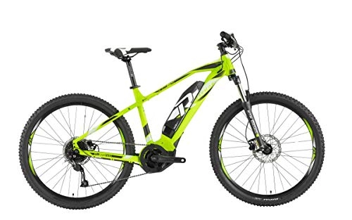 Elektrische Mountainbike : RAYMON E-Sevenray 4.5 27.5'' Pedelec E-Bike MTB schwarz / grn 2019: Gre: 50cm