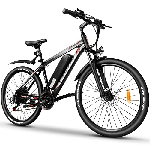 Elektrische Mountainbike : VARUN E-Bike Damen Herren E-Mountainbike Aluminiumlegierung 26 Zoll Elektrofahrrad mit 250W 48V 12.5Ah(360WH) Abnehmbarer Lithium-Ionen-Akku