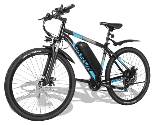 Elektrische Mountainbike : VARUN E-Bike Damen Herren E-Mountainbike Aluminiumlegierung 27.5 Zoll Elektrofahrrad mit 250W 48V 12.5Ah(360WH) Abnehmbarer Lithium-Ionen-Akku Blau