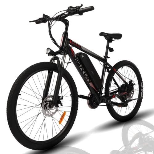 Elektrische Mountainbike : VARUN E Bike E-Mountainbike Alu 26 Zoll für Herren Damen | Shimano 21 Gänge-Schaltung | EU-konform Elektrofahrräder 250W Motor für 25 km / h | Pedelec Trekking Bike mit 10.4Ah Abnehmbar Batterie