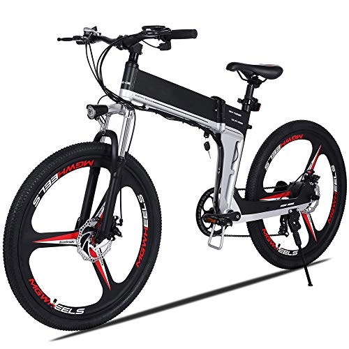 Elektrische Mountainbike : Wheel-hy 26 Zoll elektrisches Mountainbike 21 Geschwindigkeit 48V 10.4A Lithium-Batterie-elektrisches Fahrrad für Erwachsenen