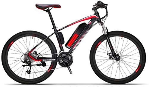 Elektrische Mountainbike : WJSWD Elektro-Schneefahrrad, 66 cm (26 Zoll), 36 V, 250 W, Offroad-Fahrräder, 27 Gänge, Boost-Fahrrad, Erwachsene, Sport, Outdoor, Radfahren, Lithium-Akku, Strand-Cruiser für Erwachsene (Farbe: Rot)