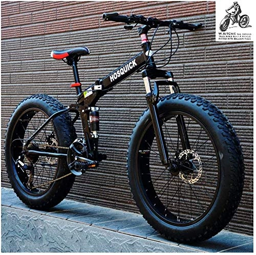 Fat Tire Mountainbike : Aoyo Fahrräder, Fat Tire, Fahrrad, Outroad, 26 Zoll, Full Suspension, Doppelscheibenbremse, Strand, Mountain Bikes, High Carbon Stahl, 21 Geschwindigkeiten, Universal