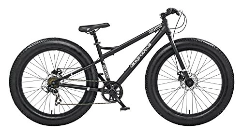 Fat Tire Mountainbike : Coyote Fat Reifen All Terrain Bike, schwarz, 43 cm