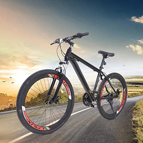 Mountainbike : 26 Zoll Mountainbike 21-Gang Fahrräder, Aluminium MTB Fahrrad Herren Damen Jugendliche Schwarz