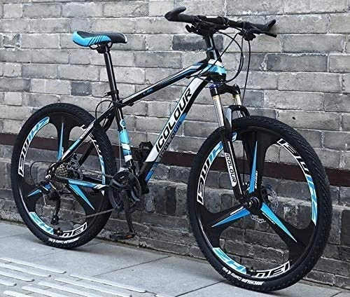 Mountainbike : AXWT Bicycle 26-Zoll-Fahrrad, Jugendliche Männer und Frauen Off-Road mit Variabler Geschwindigkeit Fahrrad, Dreimesser Integriert Rad, Aluminium Rahmen, Daumen betriebenes Fahrrad, Kurzwahl