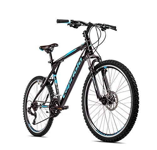 Mountainbike : breluxx® 26 Zoll Mountainbike Hardtail FS Disk Adrenalin Sport blau, 21 Gang Shimano, FS + Scheibenbremsen - Modell 2020