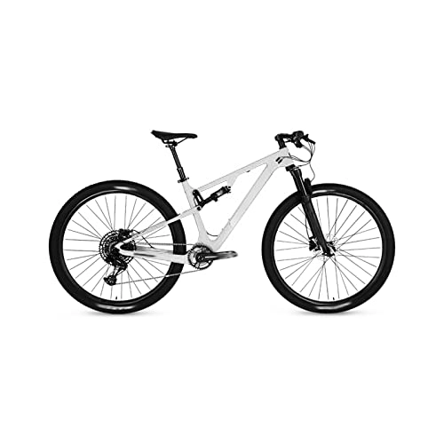 Mountainbike : Fahrräder für Erwachsene T Mountain Bike Full Federung Mountain Bike Dual Federung Mountain Bike Men (Color : White, Size : X-Large)