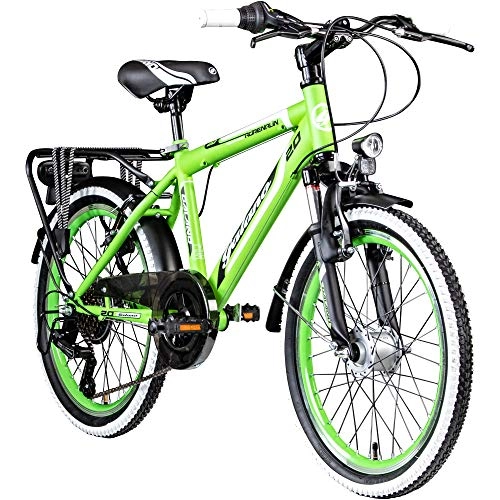 Mountainbike : Galano 20 Zoll MTB Jugendfahrrad Adrenalin Kinderfahrrad Mountainbike, Farbe:Grün