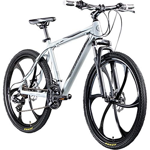 Mountainbike : Galano Blast 26 Zoll MTB Hardtail Mountainbike Fahrrad 26" Rad 21 Gang Bike (grau, 46 cm)