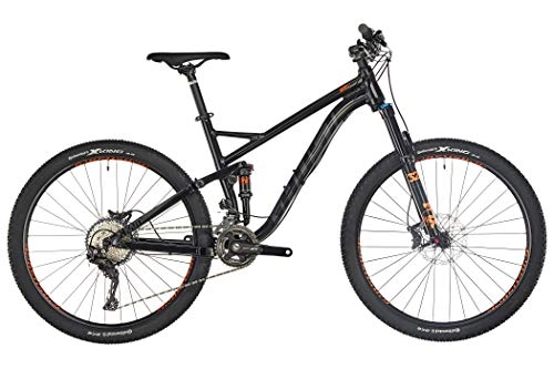 Mountainbike : Ghost Kato FS 5.7 AL U 27.5R Fullsuspension Mountain Bike 2019 (L / 50cm, Night Black / Titanium Gray / Monarch Orange)