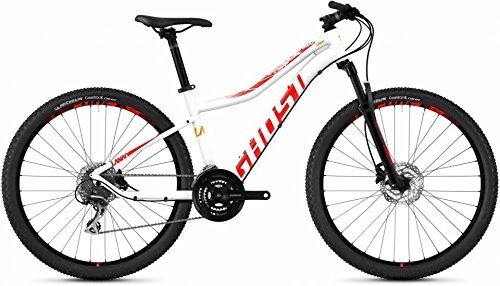 Mountainbike : Ghost Lanao 3.7 AL W 27.5R Mountain Bike 2018 weiß (XS / 36cm, Star White / Neon red)