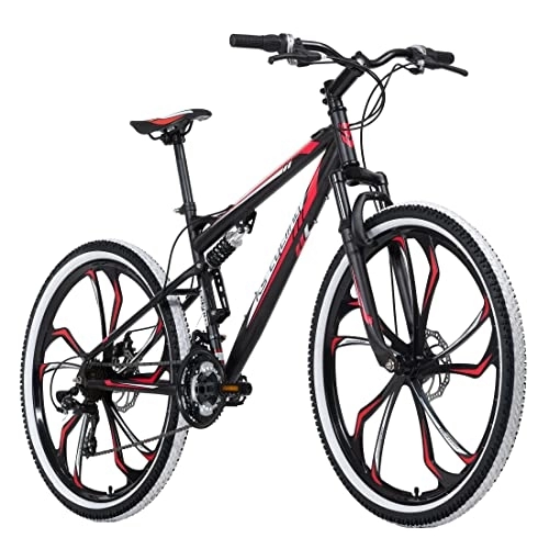 Mountainbike : KS Cycling Mountainbike Fully 27, 5" Scrawler Schwarz-Rot RH 51