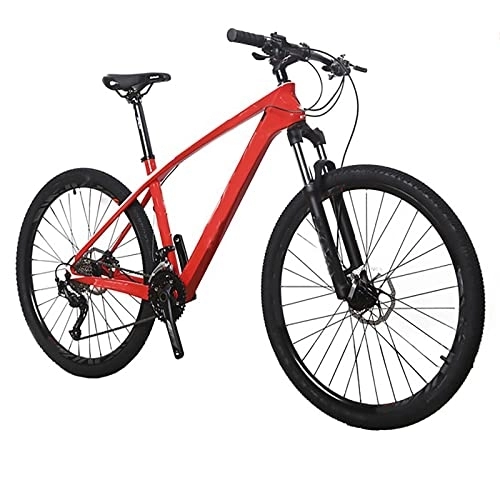 Mountainbike : LANGTAOSHA Mountainbike, 27, 5-Zoll-Carbonrahmen, 27-Gang-Mountainbike, Arretierbare Hydraulische Luftgabelfederung, Passform Für Erwachsene, Damen-Herren-Mountainbike