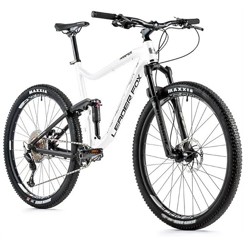 Mountainbike : Leaderfox 29 Zoll Leader Fox Harper Fully MTB Shimano Deore 11 Gang Manitou Rh 50cm Weiss