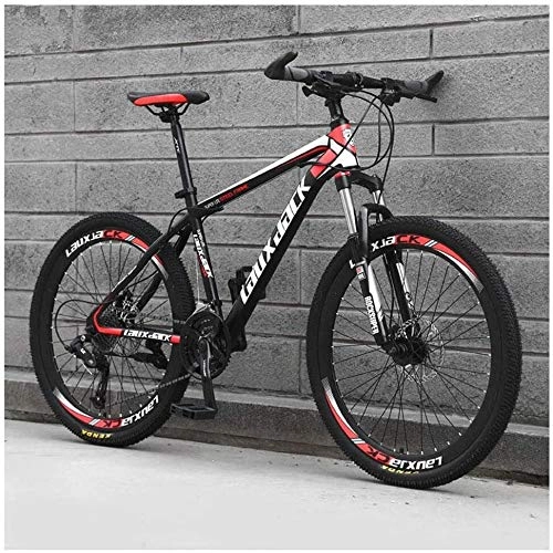 Mountainbike : LHQ-HQ Outdoor-Sport Mountainbike 30 Geschwindigkeit 26 Zoll mit High Carbon Stahlrahmen Doppelölbrems Federgabeln Suspension Antislip Bikes, Schwarz Outdoor-Sport Mountainbike