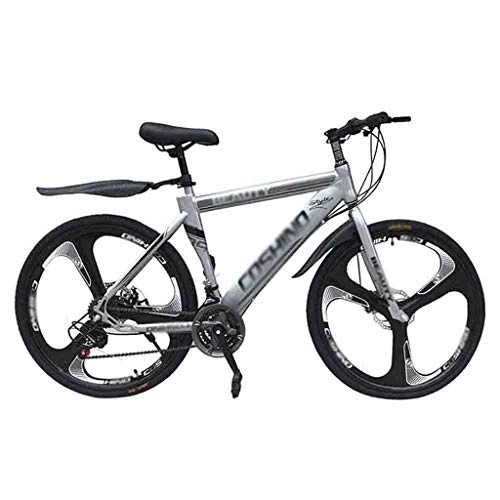 Mountainbike : LILIS Mountainbike Fahrräder Erwachsene Mountain Bike Männer MTB Straßen-Fahrrad for Damen 24 Zoll-Räder Einstellbare Doppelscheibenbremse (Color : Gray, Size : 30 Speed)