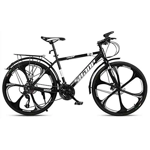 Mountainbike : LILIS Mountainbike Straßenfahrräder Mountainbike MTB Fahrrad Erwachsener Einstellbare Geschwindigkeit for Männer und Frauen 26in Räder Doppelscheibenbremse (Color : Black, Size : 27 Speed)