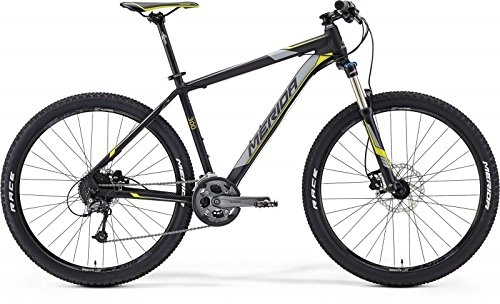 Mountainbike : Merida Big.Seven 300 matt-schwarz / hellgrau / gelb Rahmengröße 54, 6 cm 2015 MTB Hardtail