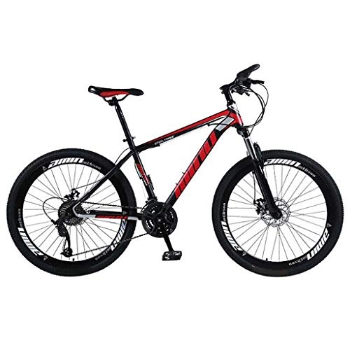 Mountainbike : Mountainbike, 66 cm (26 Zoll), 21 Gnge, Rennrder, Heimtrainer, volle Federung, einfacher Stil Fahrrad (rot) ggsm (Farbe: rot, Gre: -)