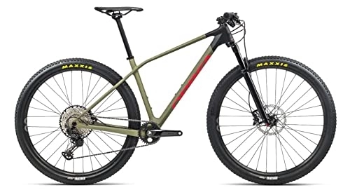 Mountainbike : ORBEA Alma M30 29R Mountain Bike (M / 44.5cm, Savage Green / Bright Red (Matte))