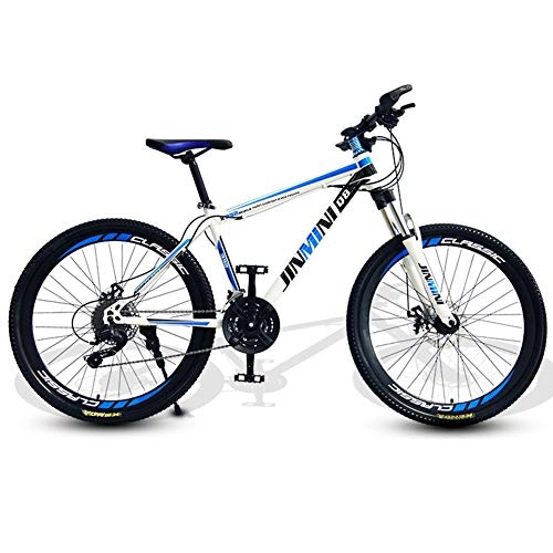 Mountainbike : QIMENG 24 Zoll Mountainbike Fahrrad MIT Erwachsenen Jugend Hardtail MTB Fahrrad Mit Scheibenbremsen Rahmen Aus Kohlenstoffstahl 21 / 24 / 27 / 30 Geschwindigkeit Geeignet Für 150-170Cm, C, 21 Speed