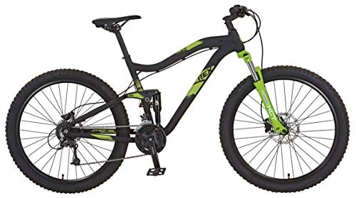 Mountainbike : REX Unisex- Erwachsene Graveler 9.6 MTB 27, 5" Mountainbike, schwarz matt, RH 48 cm