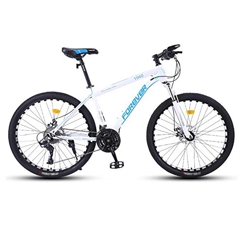 Mountainbike : RYP Mountainbikes Rennräder Mountainbike Erwachsene Fahrrad-Straßen Männer MTB Fahrrad 24 Geschwindigkeit 26 Zoll-Räder for Damen BMX-Räder (Color : White)