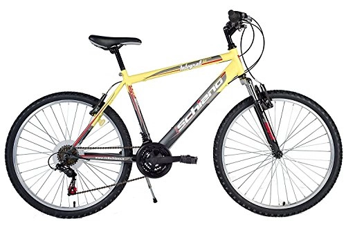 Mountainbike : SCHIANO 'Fahrrad Fahrrad 26 Integral Dual Disk Scheibenbremse, Giallo-Antracite