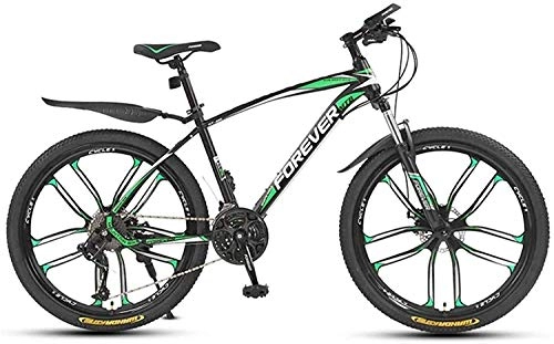 Mountainbike : SXXYTCWL 24"26" Mountainbike 21 / 24 / 27 / 30 Geschwindigkeit Cross Country-Fahrrad-Studentstraßen-Rennspeed-Fahrrad 6-6, Grün, 26 Zoll 24-Gang jianyou (Color : Green, Size : 26 inch 24 Speed)