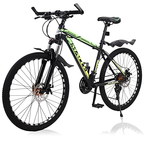 Mountainbike : TAOCI 26 Zoll Mountainbike, Scheibenbremse, Shimano 27 Gang-Schaltung, Gabel-Federung mit Lockout-Funktion, Rahmen Alu MTB, Damen-Fahrrad & Herren-Fahrrad