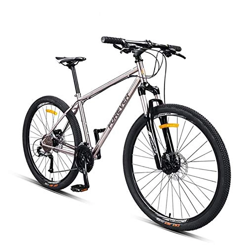 Mountainbike : WXX 27, 5-Zoll-Molybdän-Stahlrahmen Hardtail Mountainbike Mechanische Scheibenbremsen Anti-Rutsch-Bikes Doppel Stoßdämpfer Off-Road Variable Speed ​​Fahrrad